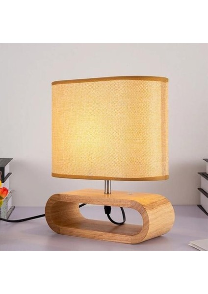 Modern Yeni Katı Ahşap Masa Lambası Oturma Odası Için Yatak Odası Sanat Dekor Masa Lambası LED Okuma Aydınlatma Armatürü | Masa Lambaları