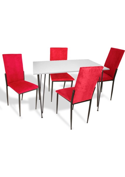 - Gözde Mutfak Masa Takımı - Kırmızı