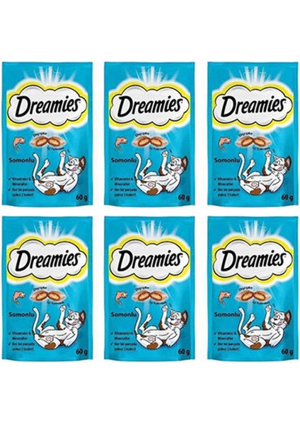 Dreamis Somon Balıklı Kedi Ödülü 6X60 gr