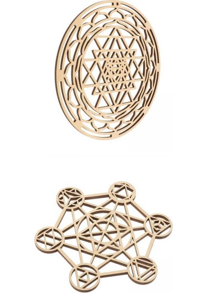 Geometri Oyma Heykel Dilim Asılı El Sanatları Dekor A G 30.5cm (Yurt Dışından)