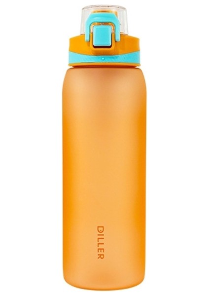 D61 1000 ml Büyük Kapasiteli Fitness Taşınabilir Su Şişesi Turuncu (Yurt Dışından)