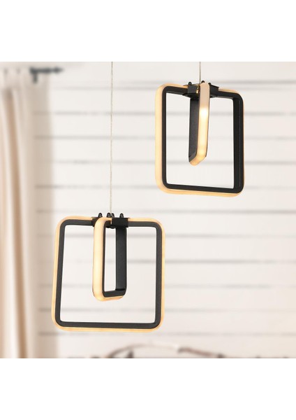 Ferah 2'li Avize Siyah