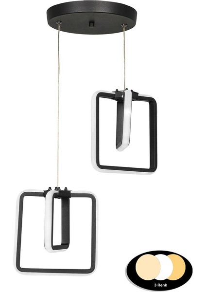 Ferah 2'li Avize Siyah fiyatları