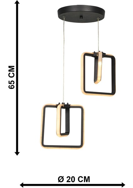 Ferah 2'li Avize Siyah indirimleri