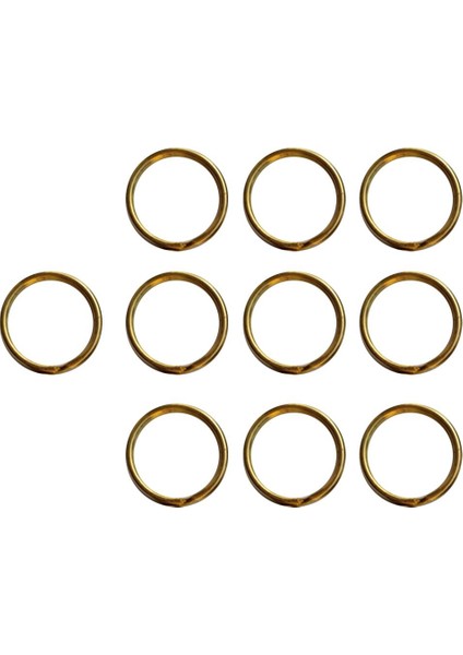 2x 10 Adet Pirinç Yuvarlak Bölünmüş Anahtar Zincir Halkaları Anahtar Tutucu Döngü Diy Zanaat 20MM 2 Adet (Yurt Dışından) fırsatları