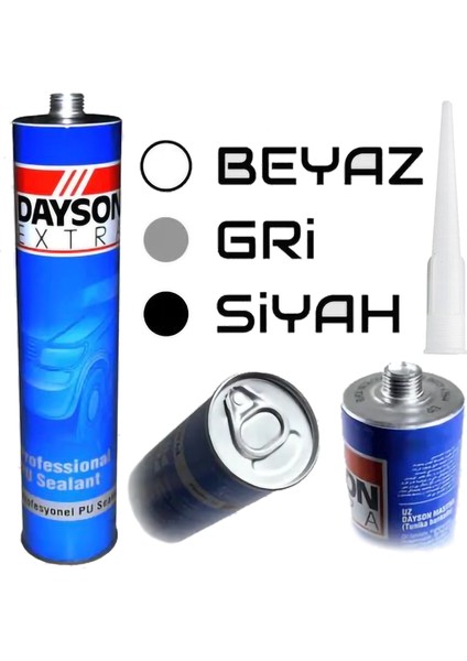 Extra Poliüratan Silikon Mastik (Siyah) 280 Ml 25 Adet