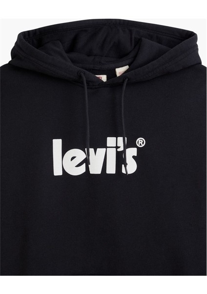 Levi's  Erkek Kapüşonlu Siyah Erkek Sweatshirt - A2827-0040