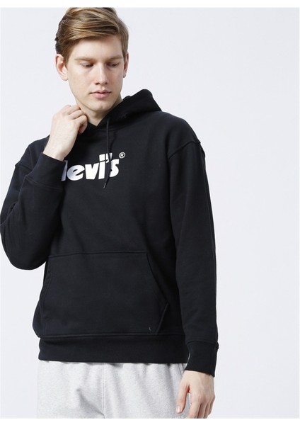 Levi's Erkek Kapüşonlu Siyah Erkek Sweatshirt - A2827-0040