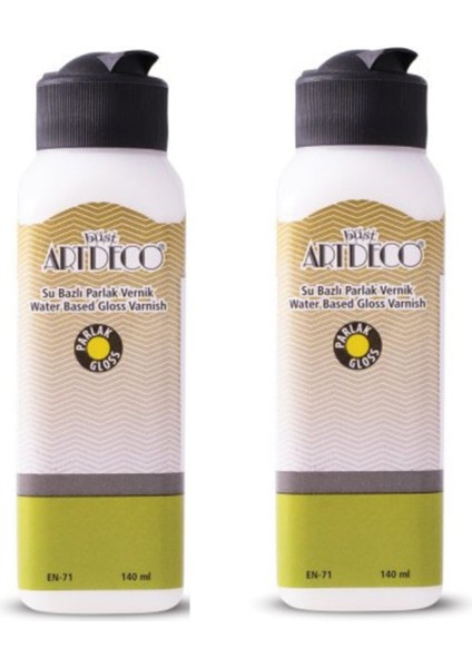 Su Bazlı Parlak Vernik 140 Ml. 2 Adet 2 x 140 ml
