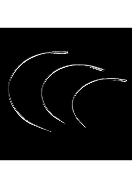 3 Adet C Tip Döşeme Halı Deri Tuval Için Iğne Dikiş 3 Pcs Aiguilles Courbées (Yurt Dışından)