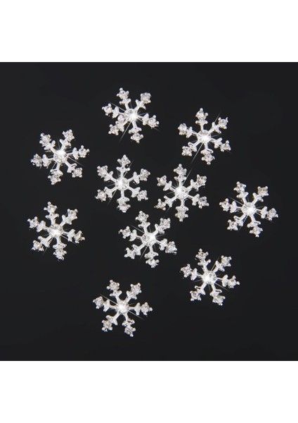 20X Kristal Kar Tanesi Scrapbooking Süslemeleri Noel Kartı Topper 14 mm (Yurt Dışından) fiyatları