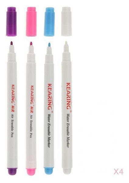 16 Adet. Hava Silinebilir / Su Çözünür Kalem Tekstil Kalemleri Işaretleme Için Trickmarker (Yurt Dışından)