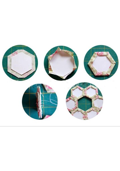 5X100 Adet Altıgen Ingilizce Kağıt Ekleme Kapitone Şablonları Zanaat 8 mm 5 Adet (Yurt Dışından)