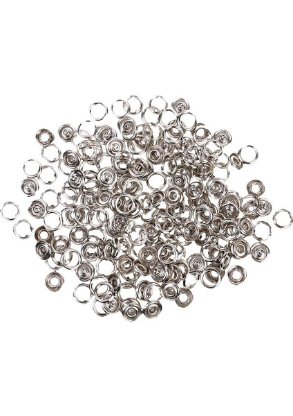50 Set Metal Pres Saplama Snap Popper Bağlantı Elemanları Halka Dikiş Giyim Düğmeleri (Yurt Dışından)