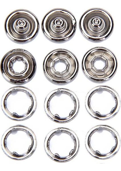 50 Set Metal Pres Saplama Snap Popper Bağlantı Elemanları Halka Dikiş Giyim Düğmeleri (Yurt Dışından) fiyatları