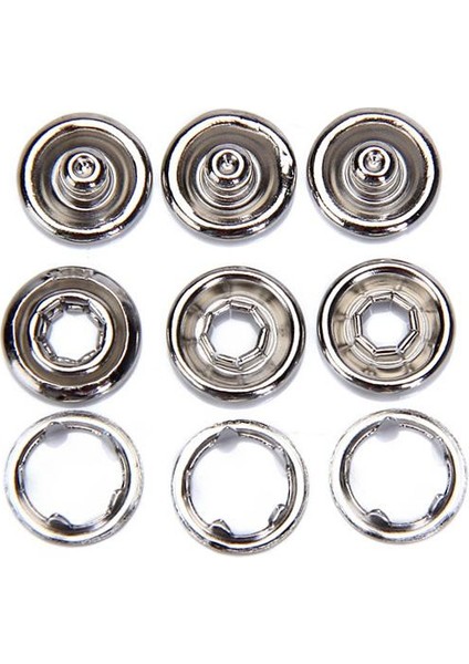 50 Set Metal Pres Saplama Snap Popper Bağlantı Elemanları Halka Dikiş Giyim Düğmeleri (Yurt Dışından) modelleri
