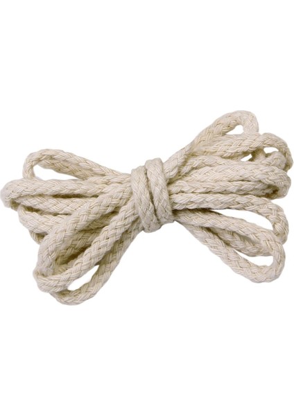 Doğal% 100 Pamuk Örgülü Kordon Halat Zanaat Makramı Artisan Drawt String 5 mm (Yurt Dışından) fırsatları