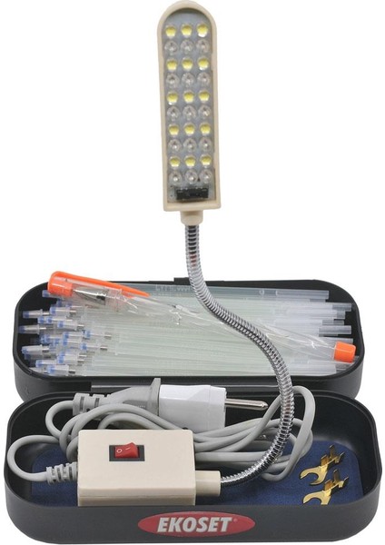 Ultraviyole Uv LED Lamba ve 100 Adet Ince Tip Uv Kalem Seti
