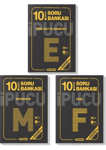 10. Sınıf 2023 Edebiyat Matematik Fizik Ipucu Soru Bankası Seti 3 Kitap