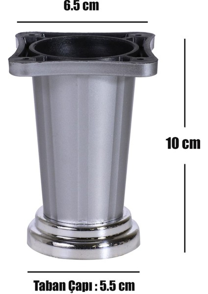 Mobilya Masa Puf Sehpa Tv Ünitesi Ayağı Baza Ayak 10 Cm Krom Saten modelleri