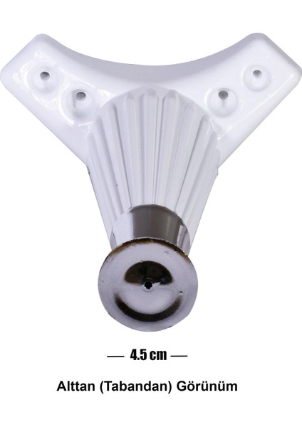Mobilya Kanepe Masa Sehpa Ayağı Baza Ayak 12 Cm Beyaz-Krom fırsatları
