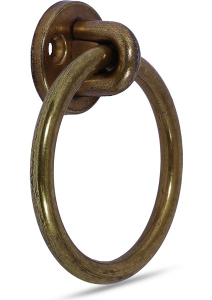 Sarkaç Dolap Çekmece Mobilya Kulpu Kulbu Metal Halka Kulp Antik Sarı