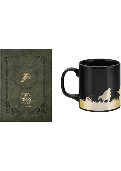 Lord Of The Rings Yüzük Kardeşliği Koleksiyon Defteri ve Frodo Sam Gollum Mug