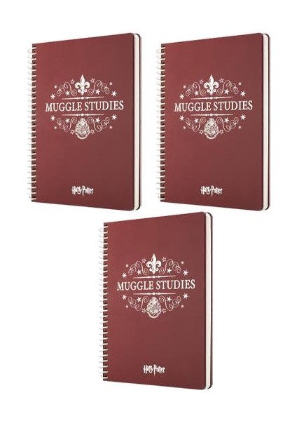 Harry Potter Muggle Studies Butik Defter Kareli 96 Yaprak 3 Adet 17X24