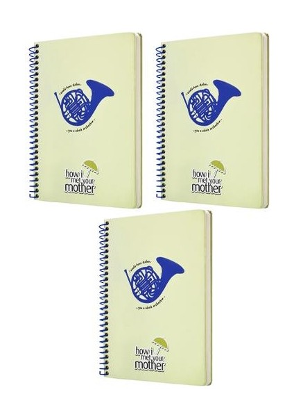 How I Met Your Mother Defter Butik Defter Çizgili 3 Adet 17X24