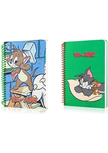 Tom ve Jerry Butik Defter Çizgili ve Kareli 96 Yaprak 17X24