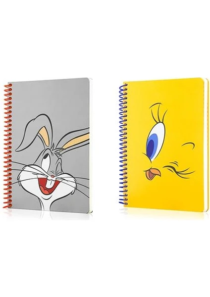 Buggs Bunny Butik Defter Çizgili ve Tweety  Butik Defter Çizgili 96 Yaprak 17X24