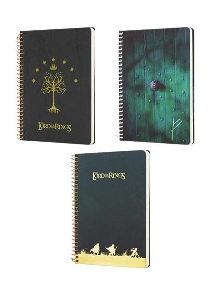 Lord Of The Rings (Yüzüklerin Efendisi) Defter Seti Çizgili 96 Yaprak 17X24