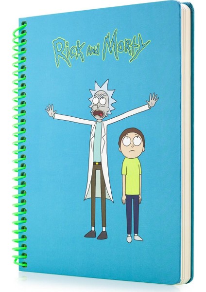 Rick And Morty Butik Defter Seti 2 Adet Çizgili ve Kareli