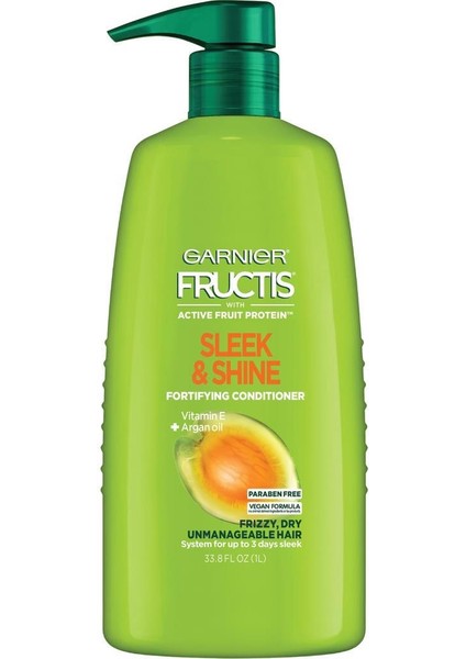 Fructis Sleek Shine Argan Yağlı Elektriklenme Karşıtı Saç Kremi 1 lt