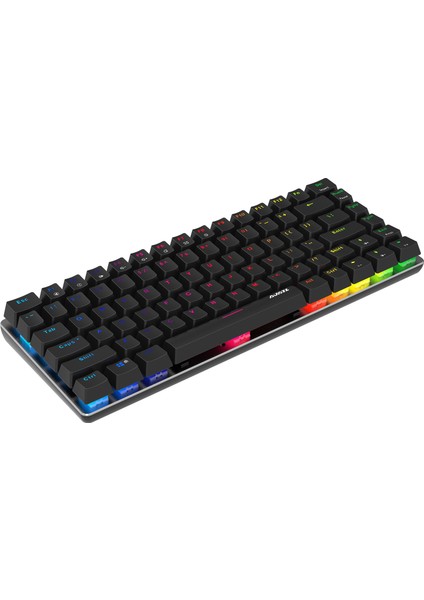 Mekanik İngilizce Q Klavye Gaming Rgb Mavi Switch Siyah AK33 Aydınlatmalı Edition Mekanik Klavye