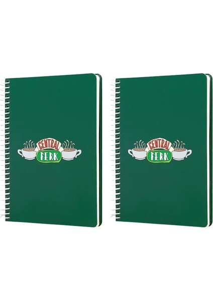 Friends Central Perk Yeşil Butik Defter 2 Adet 96 Yaprak Çizgili