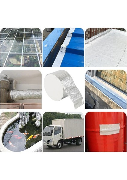 Bondit Çatı Izolasyon Ses Su Yalıtım Tamir Bandı Çamur Bant 10 cm x 2 mt 5 Adet