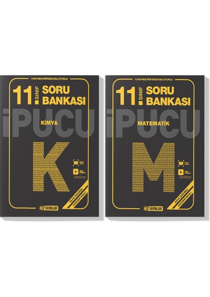 11. Sınıf 2023 Kimya Matematik Ipucu Soru Bankası Seti 2 Kitap