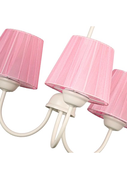 Ova 3'lü Avize Beyaz Koyu Pembe Şapka fırsatları