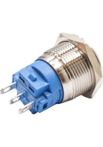 22B-P1Z 22MM Düz Anahtarlı Metal Buton
