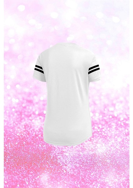 Kadın Beyaz Dri-Fit Kumaş Baskısız Yürüyüş ve Koşu Için Konforlu T-Shirt S-3xl fiyatları