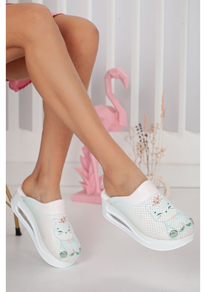Şirin Kedi Airmax Ortopedik Sabo Terlik Hemşire Terliği Doktor Terliği Hastane Terliği Ortopedik Terlik