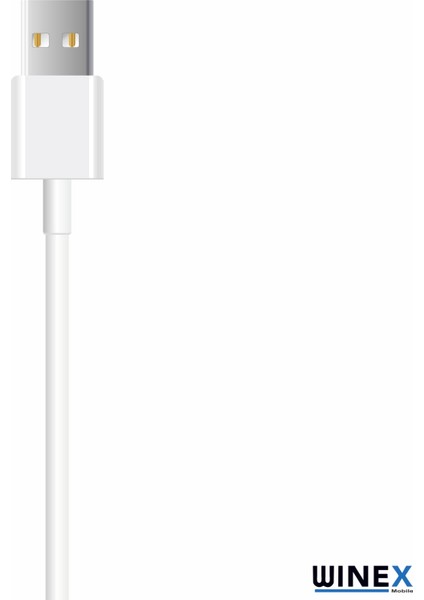 SX243M 3A 45W Usba To Micro 3metre Data ve Hızlı Şarj Kablosu Beyaz