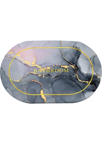 Kaymaz Banyo Halı Mat Halı Kırışıklık Ücretsiz Banyo Mat Halı Giriş Lavabo Banyo(Yurt Dışından)