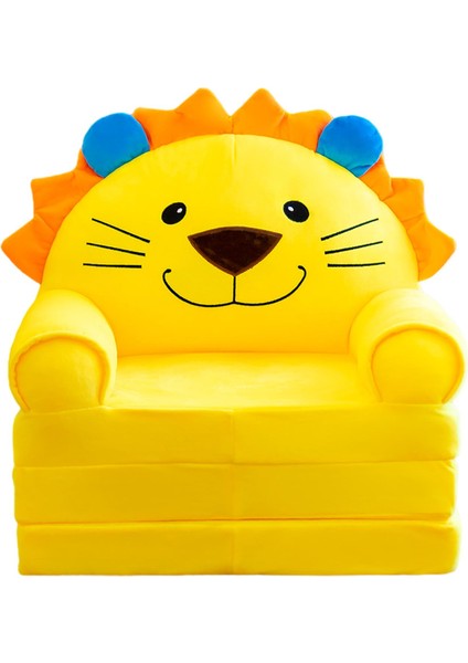 Toddler Koltuk Slipcover Katlanabilir Kanepe Yatak Örtüsü Yıkanabilir Yatak Odası Ev Sarı Aslan Için(Yurt Dışından)