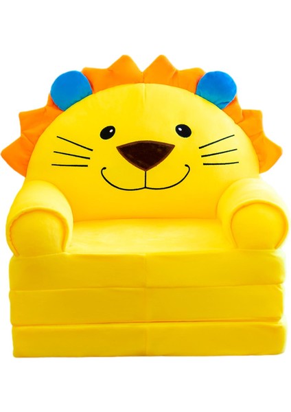 Toddler Koltuk Slipcover Katlanabilir Kanepe Yatak Örtüsü Yıkanabilir Yatak Odası Ev Sarı Aslan Için(Yurt Dışından)