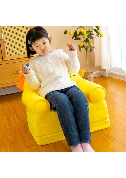 Toddler Koltuk Slipcover Katlanabilir Kanepe Yatak Örtüsü Yıkanabilir Yatak Odası Ev Sarı Aslan Için(Yurt Dışından)