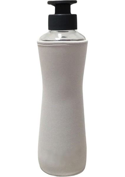 Gri Kılıflı Cam Matara 250 ml