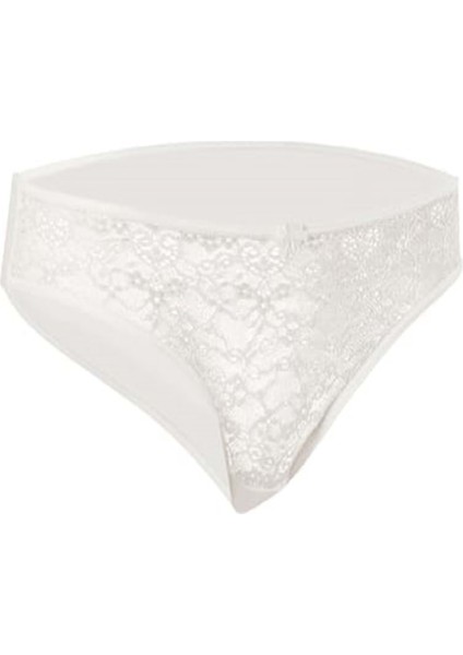 Kadın Önü Dantel Külot (4 Paket) E-2003 - Beyaz - M