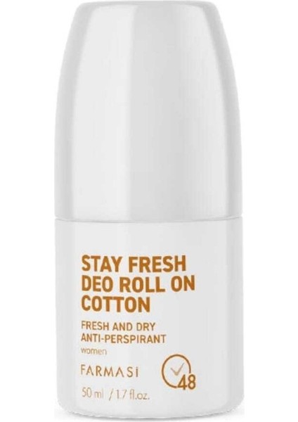 Stay Fresh Deo Roll On Cotton Kadın 50 ml